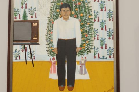Уже пару недель назад у себя в ЖЖ Катя выложила фотографии с выставки одной из звёзд нашего